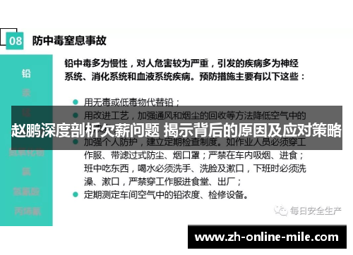 赵鹏深度剖析欠薪问题 揭示背后的原因及应对策略 赵鹏深度剖析欠薪问题 揭示背后的原因及应对策略